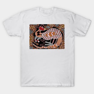 Aboriginal Art - Kangaroo Dreaming Small T-Shirt